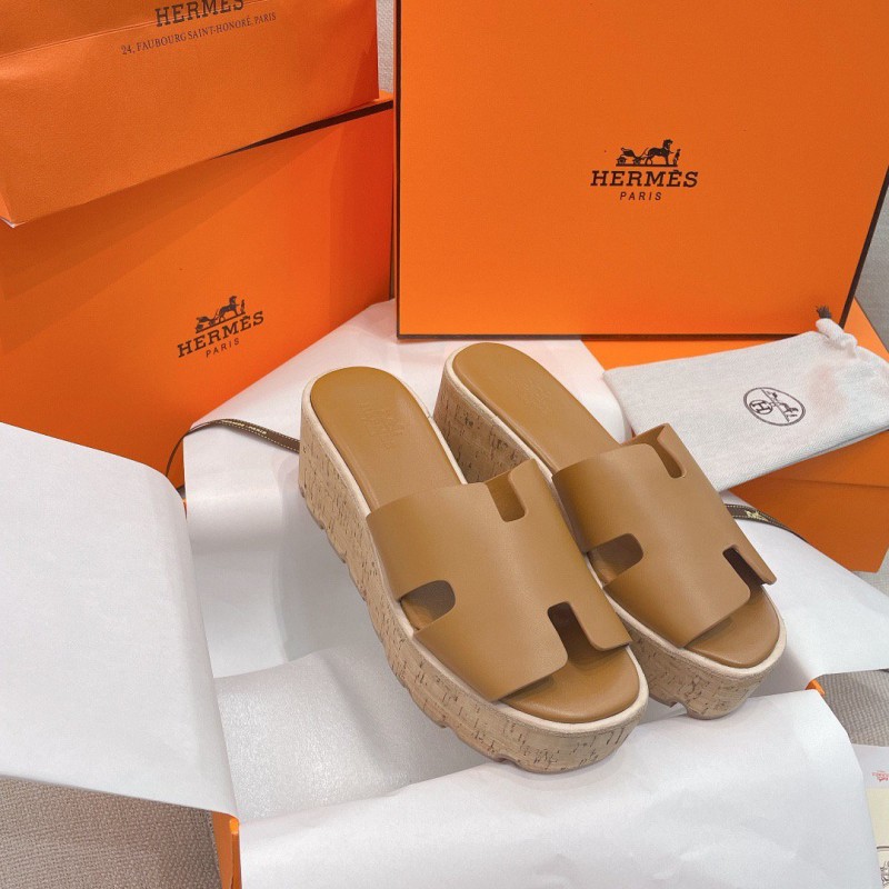 Hermes Platform Slippers 
