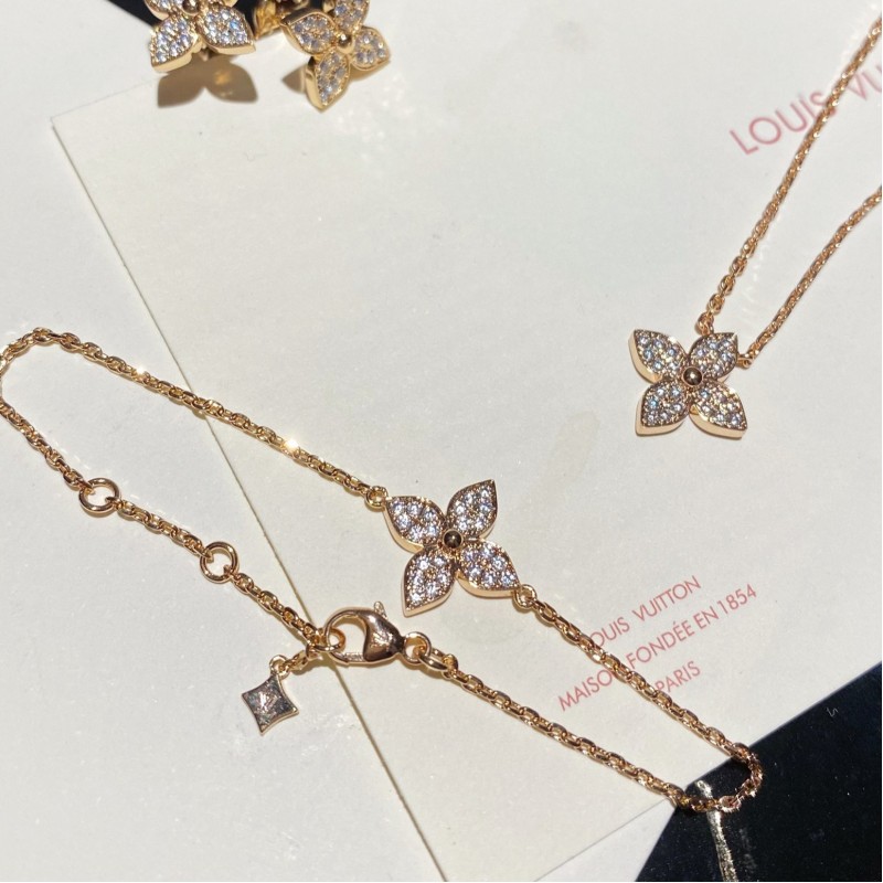 LV Necklace / Bracelet / Earrings 