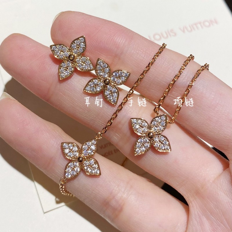 LV Necklace / Bracelet / Earrings 