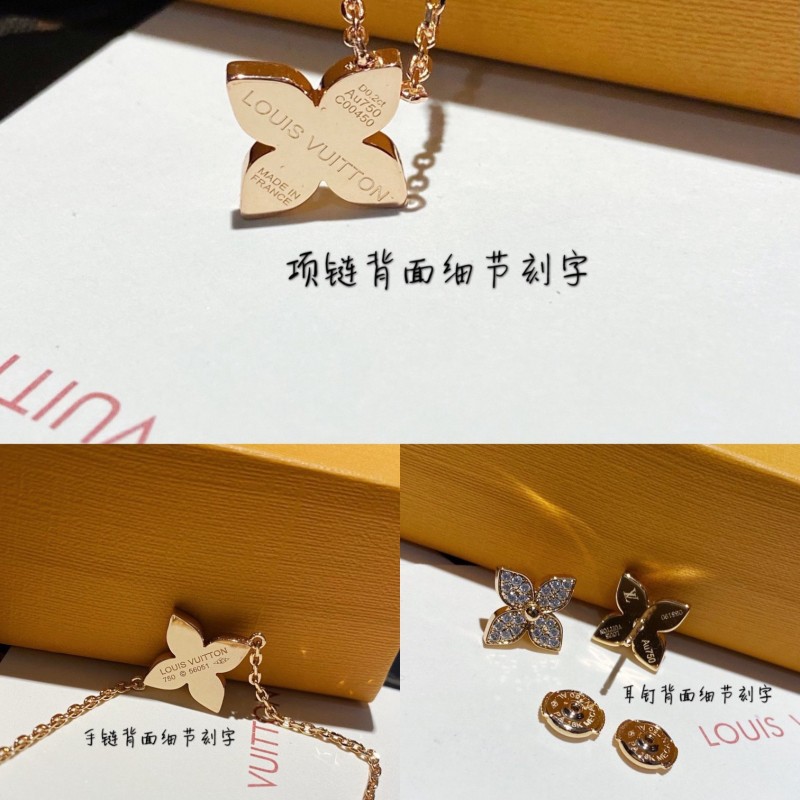 LV Necklace / Bracelet / Earrings 