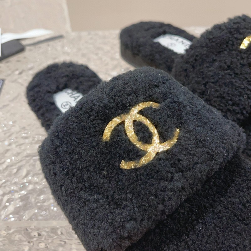 Chanel Wool Slippers
