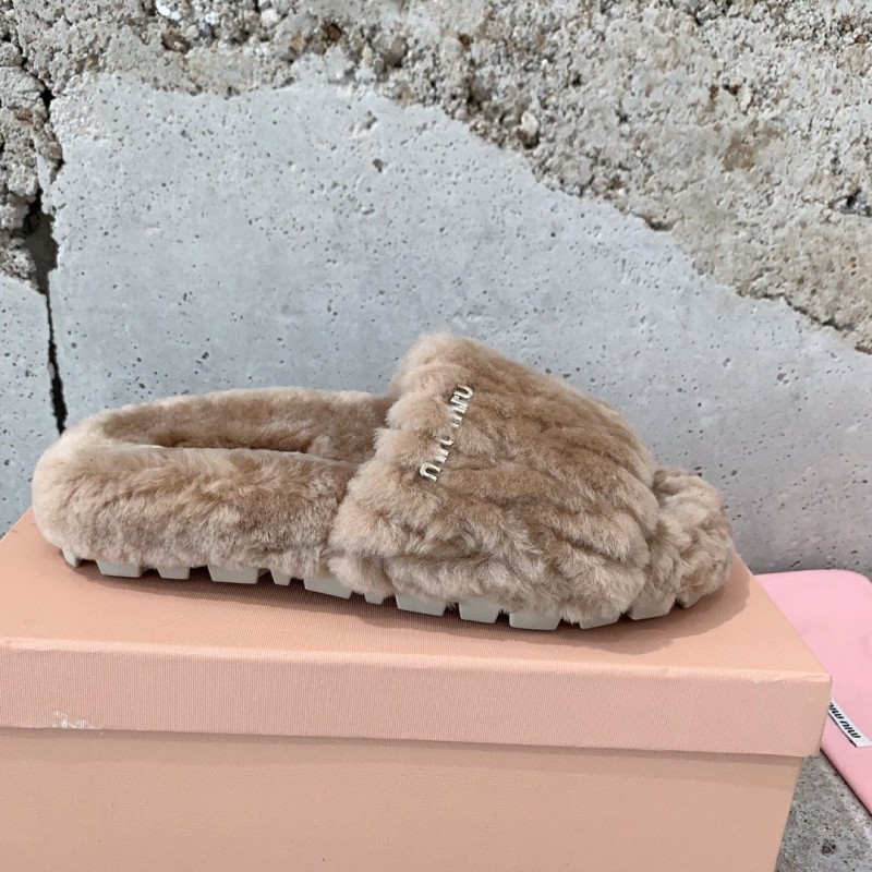 MiuMiu Fur Slippers