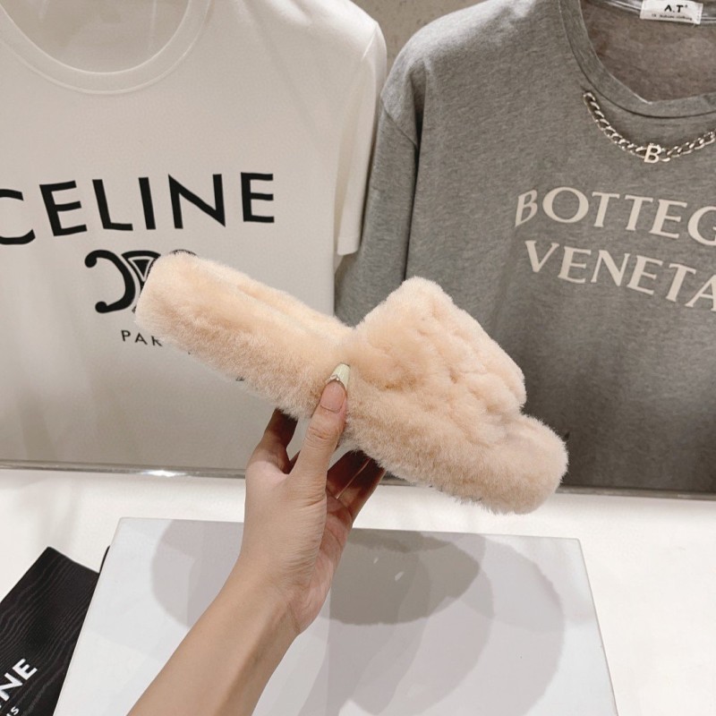 Celine Fur Slippers