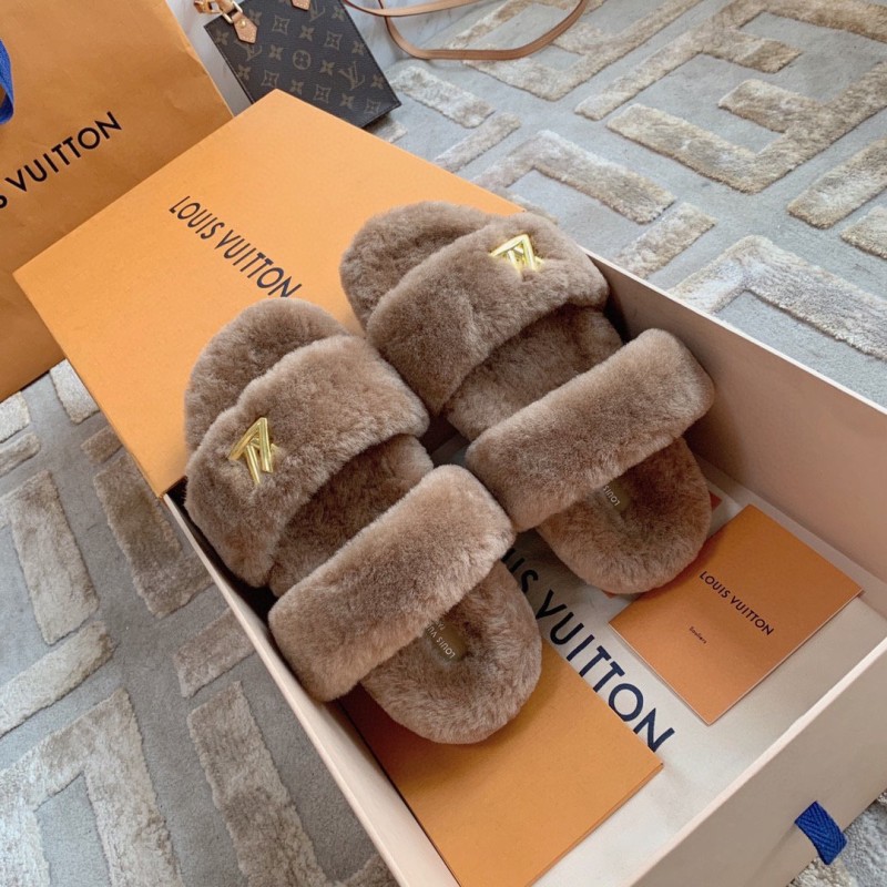 LV Sunset Comfort Fur Slippers