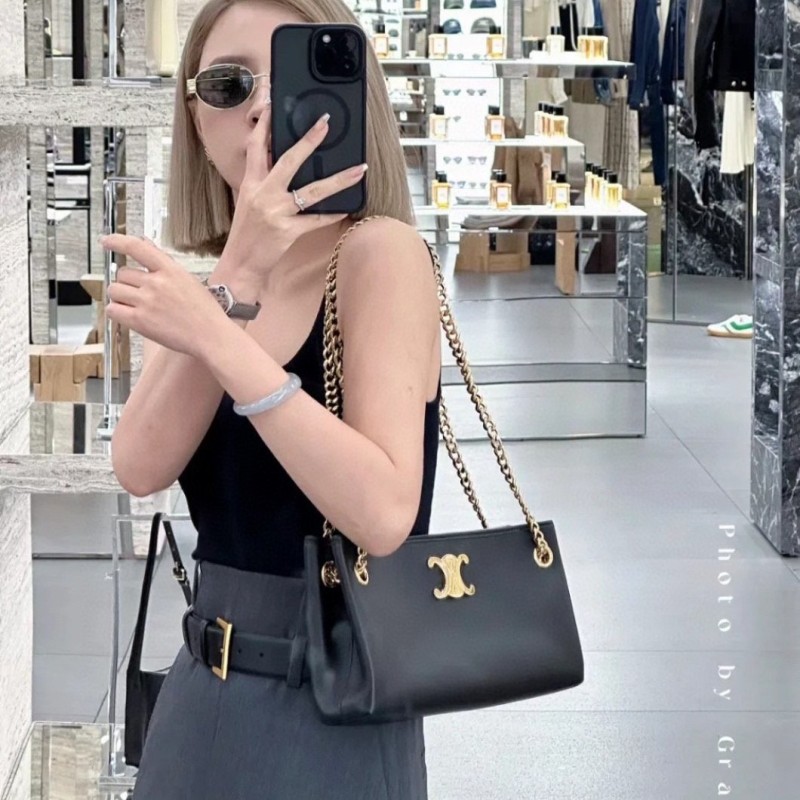 Celine Newspaper Chain Bag