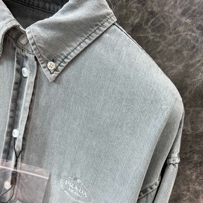Prada Denim Long Sleeves Shirt