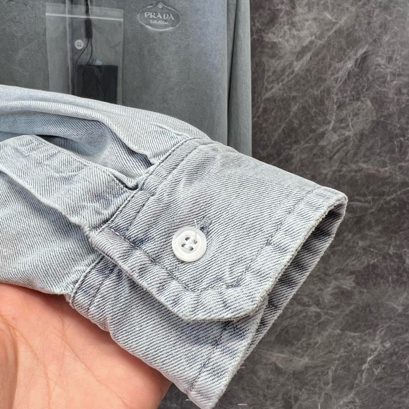 Prada Denim Long Sleeves Shirt