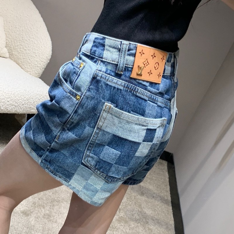 LV Denim Shorts