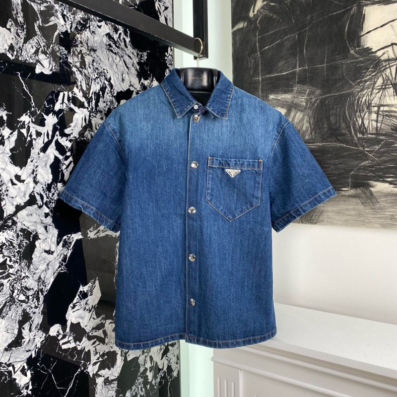 Prada Unisex Denim Shirt