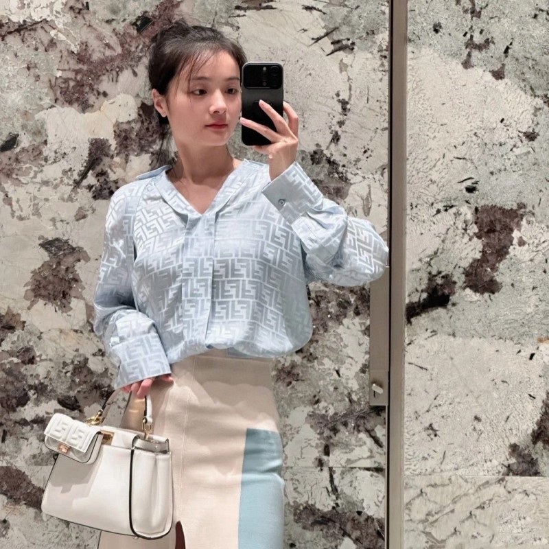 Fendi Silk Long Sleeves Shirt