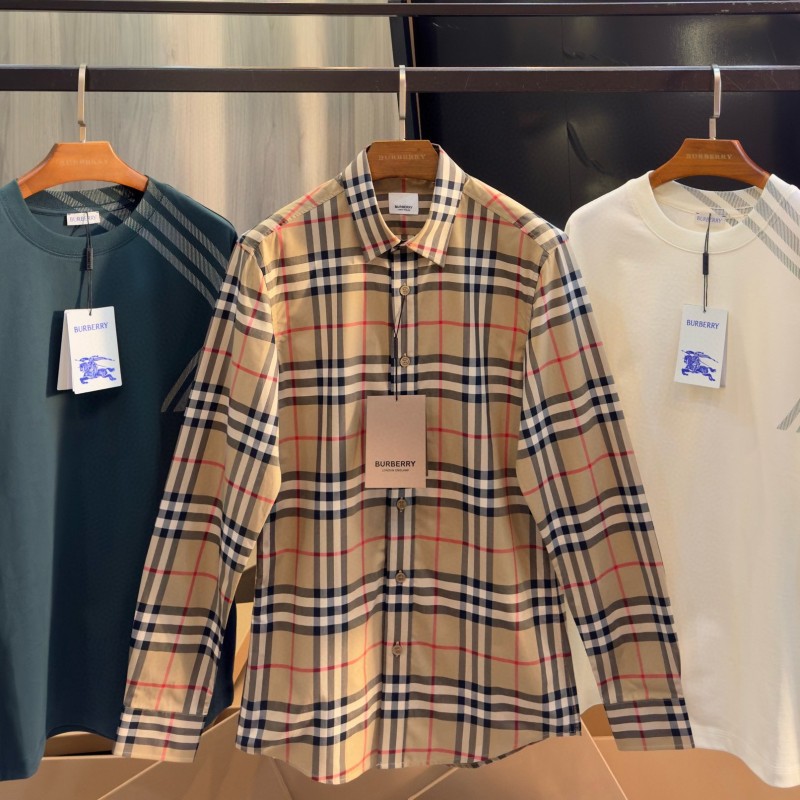 Burberry Unisex Long Sleeves Shirt