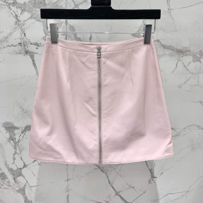 Versace Leather Skirts