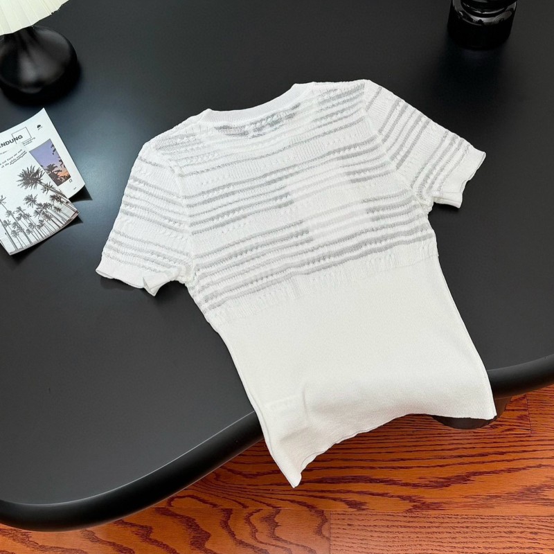 Chanel Hollow Knit Tee