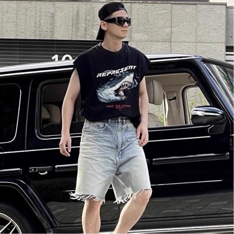 Balenciaga Unisex Denim Shorts