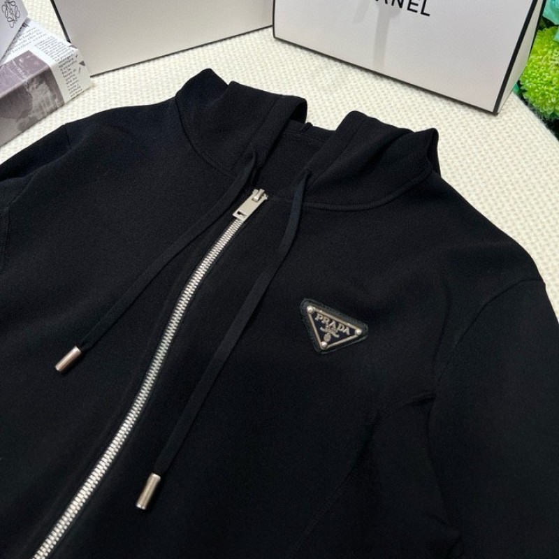 Prada Zipper Cardigan