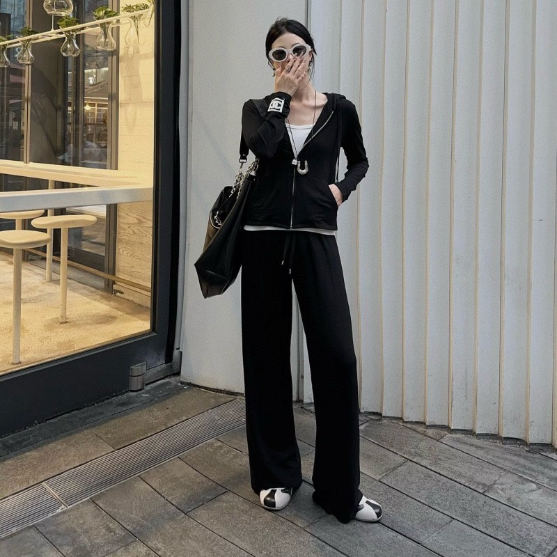 Chanel Zipper Sweater & Pants