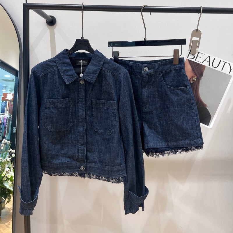 Chanel Denim Jacket & Shorts