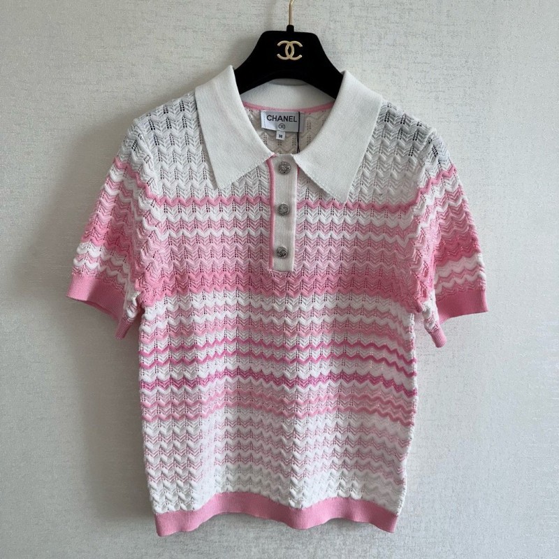 Chanel Knit Polo Tee