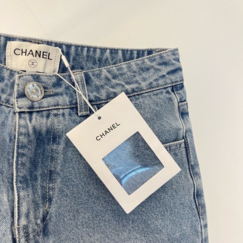 Chanel Denim Jacket & Shorts