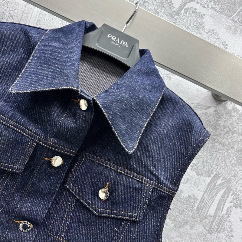 Prada Denim Vest & Skirts