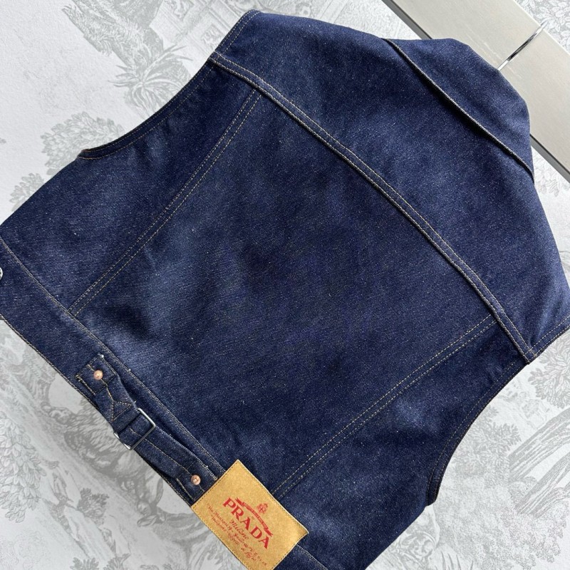 Prada Denim Vest & Skirts