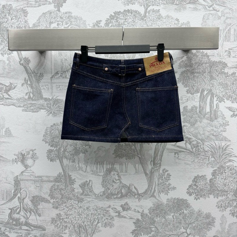 Prada Denim Vest & Skirts