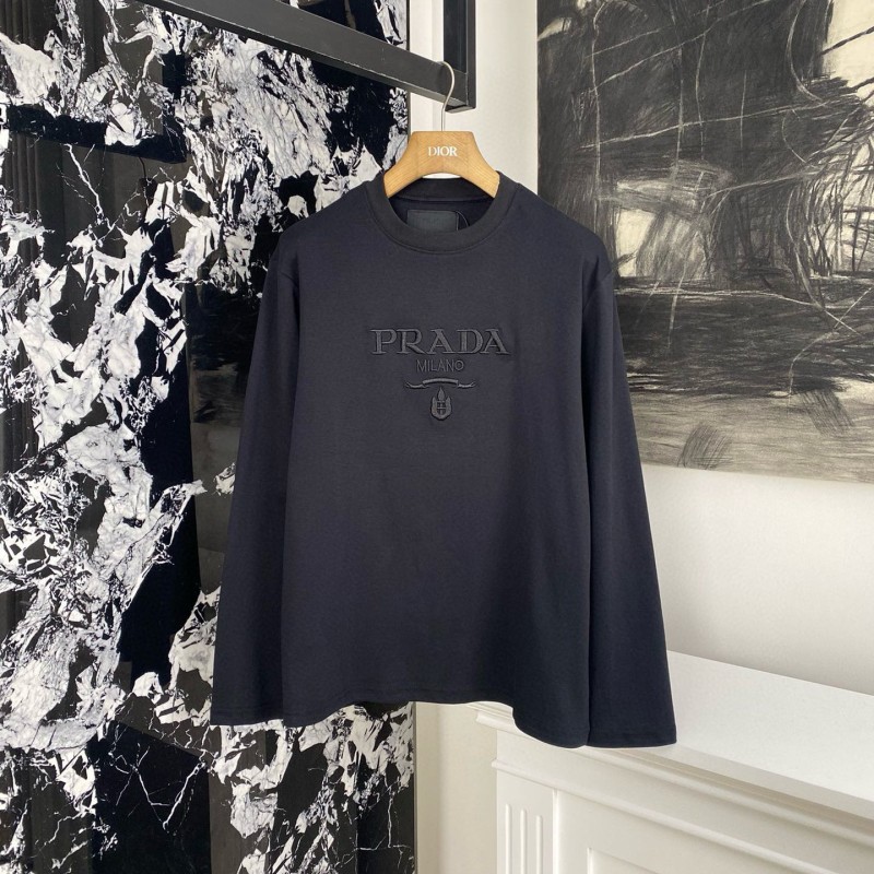 Prada Unisex Long Sleeves Tee