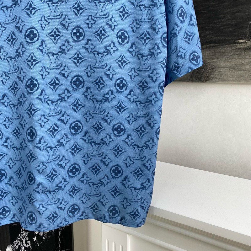 LV Unisex Silk Shirt & Shorts Set