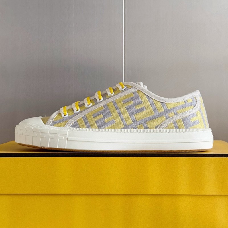 Fendi Domino Unisex Canvas Shoes