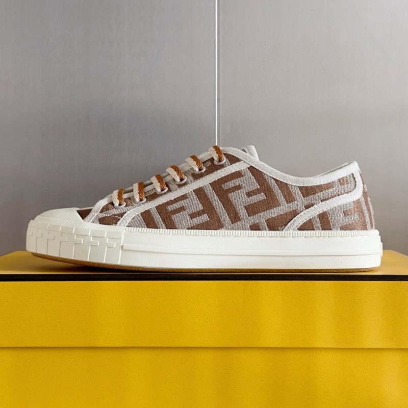 Fendi Domino Unisex Canvas Shoes