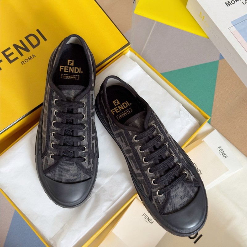 Fendi Domino Unisex Canvas Shoes