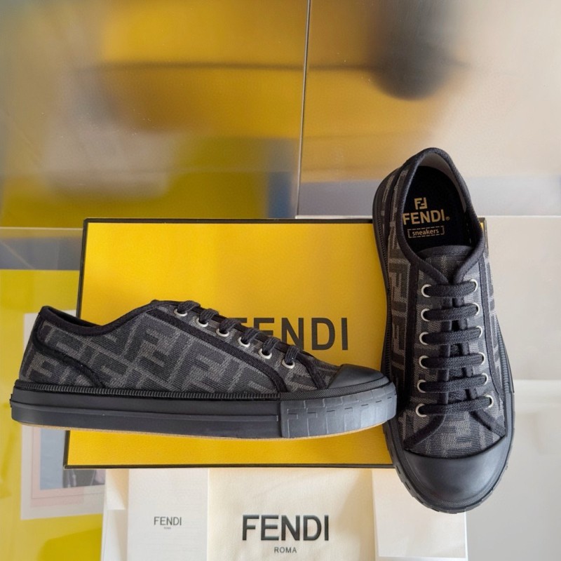 Fendi Domino Unisex Canvas Shoes