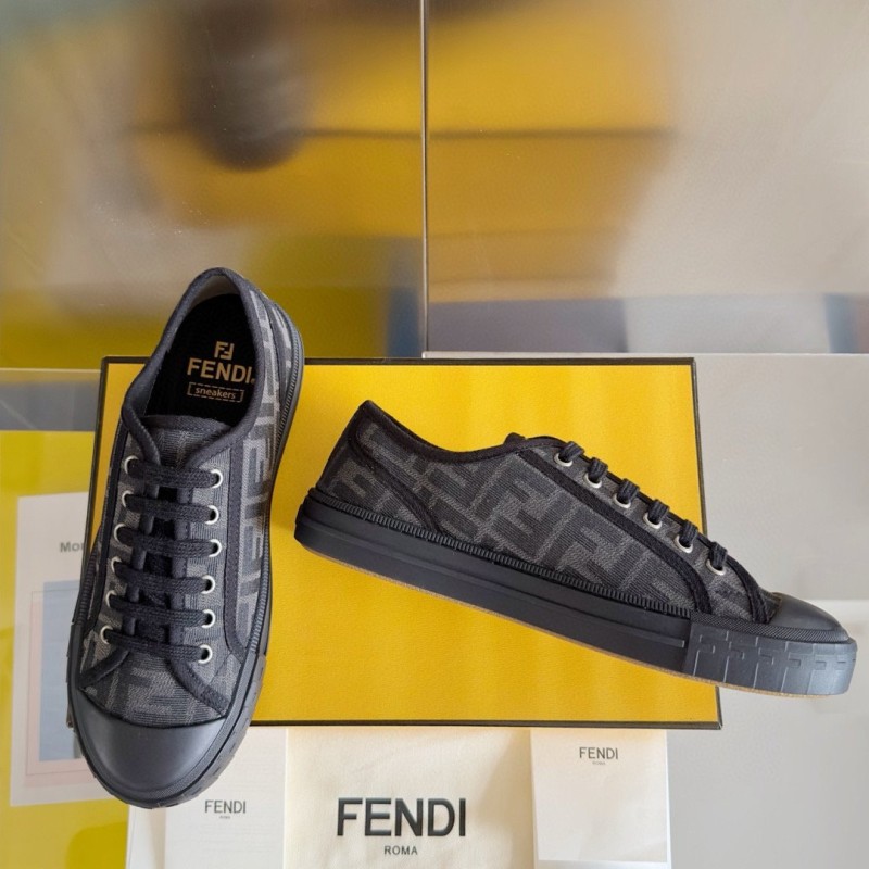 Fendi Domino Unisex Canvas Shoes