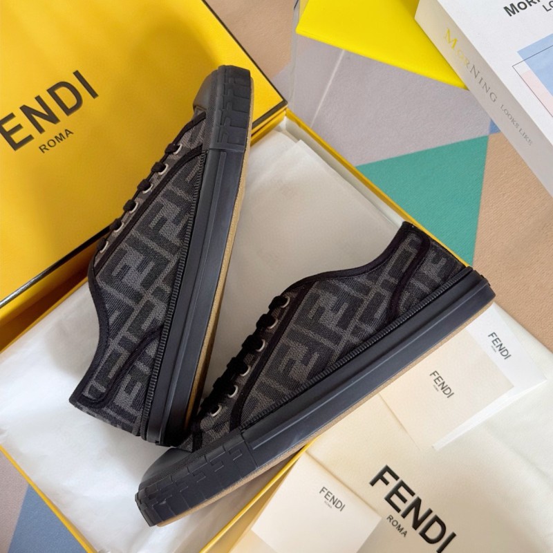 Fendi Domino Unisex Canvas Shoes
