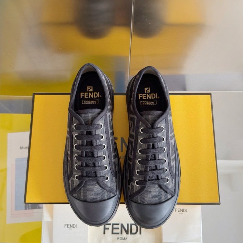 Fendi Domino Unisex Canvas Shoes