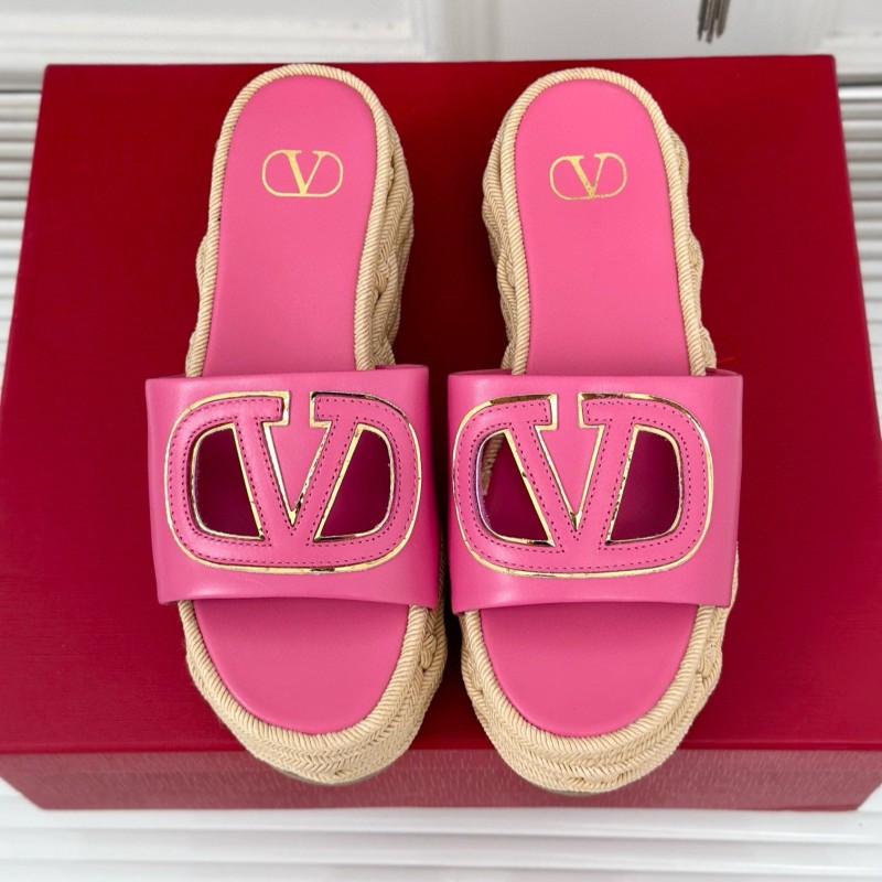 Valentino Platform Slippers