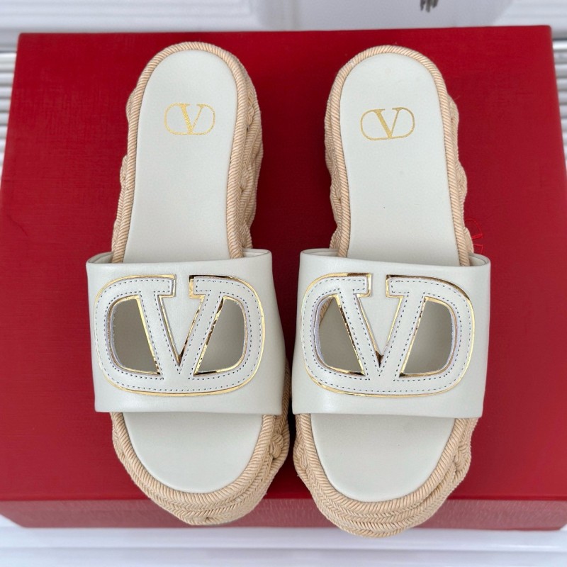 Valentino Platform Slippers