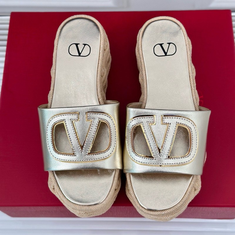 Valentino Platform Slippers