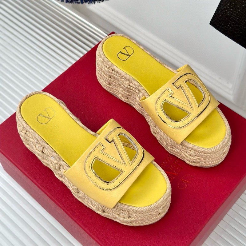 Valentino Platform Slippers