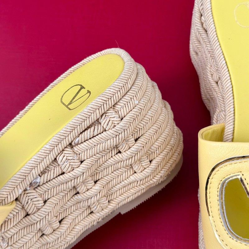 Valentino Platform Slippers