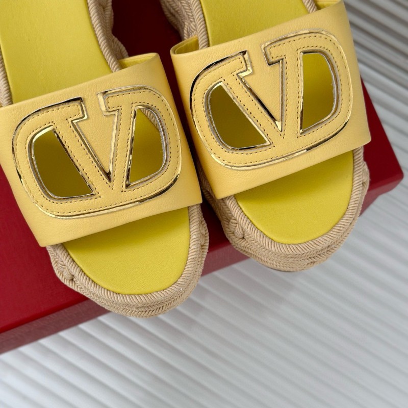 Valentino Platform Slippers
