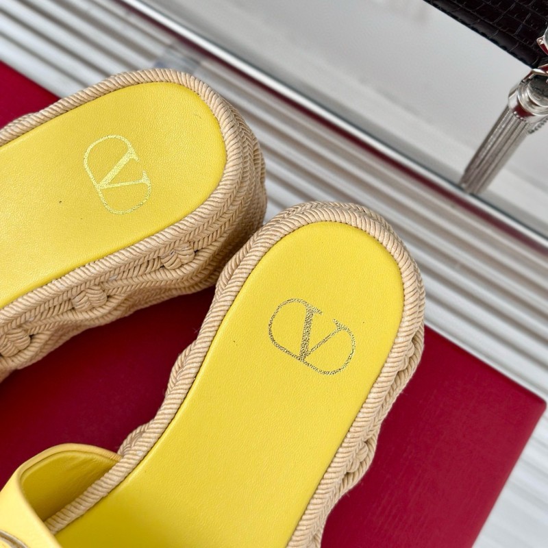 Valentino Platform Slippers