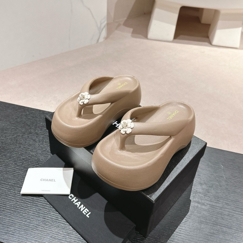 Chanel Platform Slippers