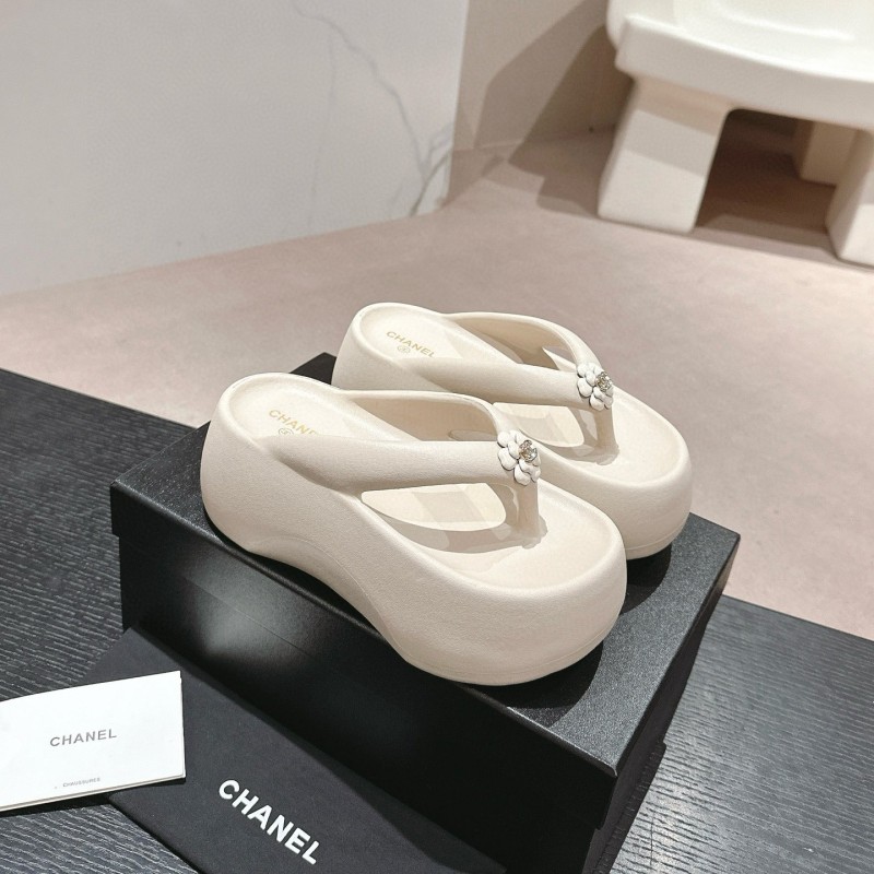 Chanel Platform Slippers