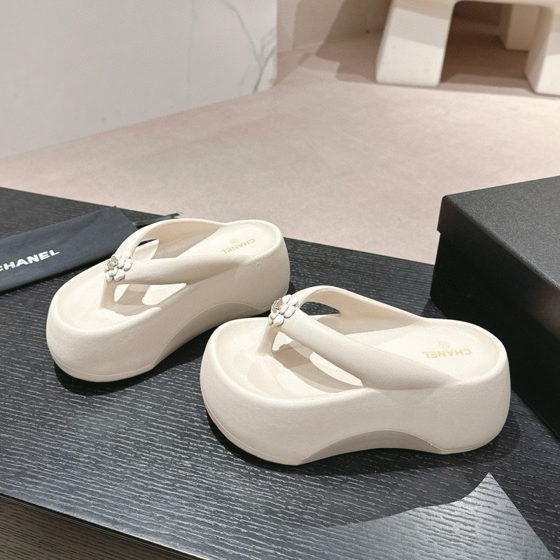 Chanel Platform Slippers