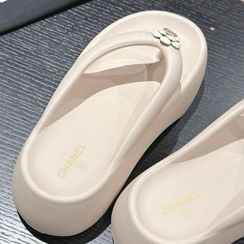 Chanel Platform Slippers