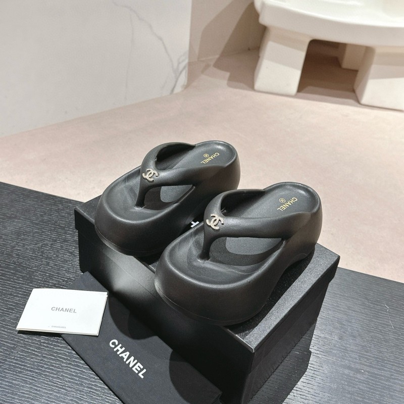 Chanel Platform Slippers