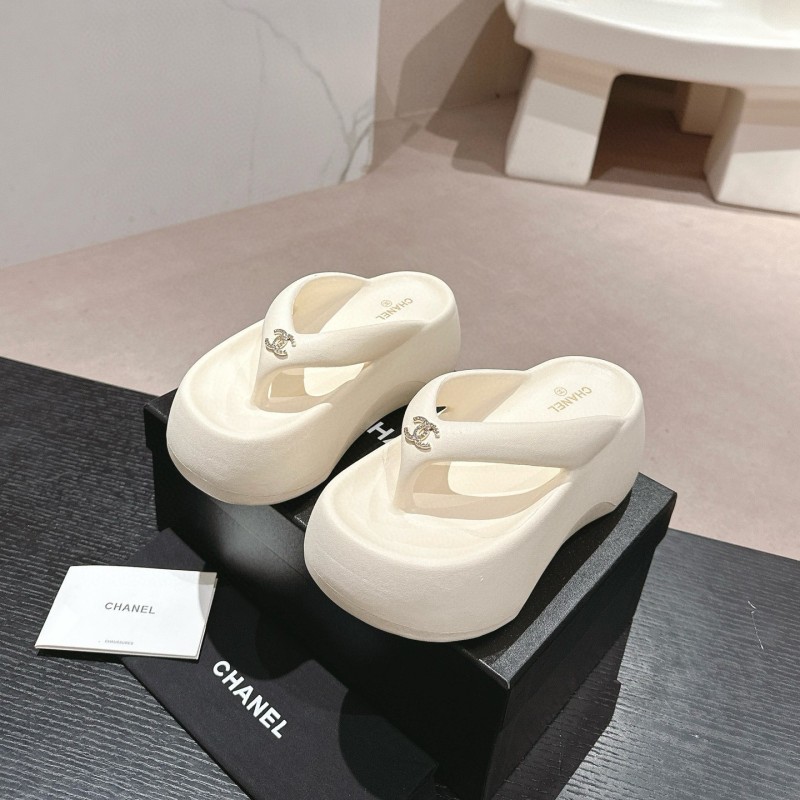 Chanel Platform Slippers