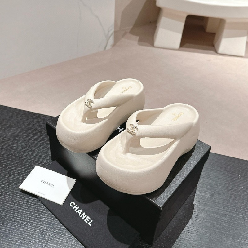 Chanel Platform Slippers