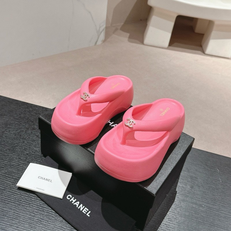 Chanel Platform Slippers